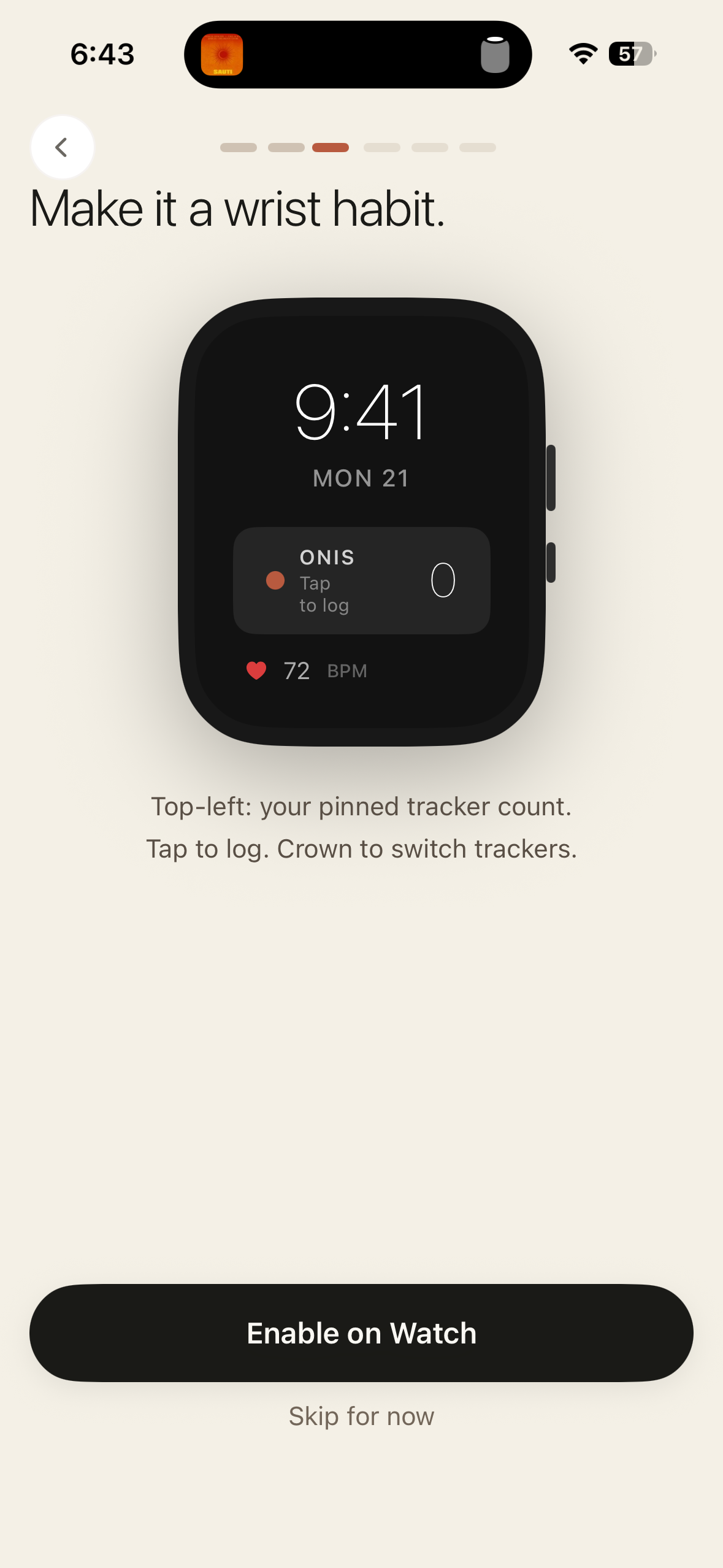 Apple Watch view